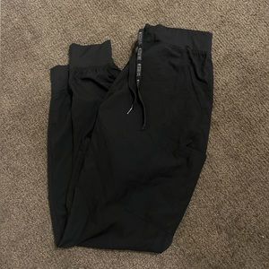 Black scrub joggers